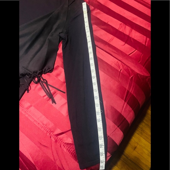 FAUX SUEDE FRONT OPEN FRONT FRINGE CARDIGAN - Picture 6 of 7